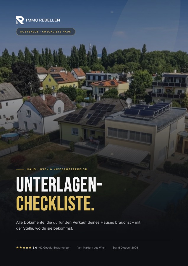 Titelseite: Unterlagen-Checkliste Haus