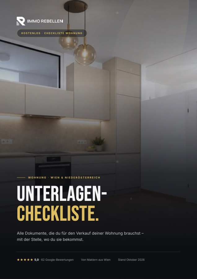 Titelseite: Unterlagen-Checkliste Wohnung