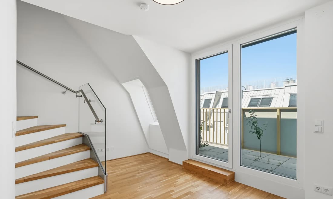 Terrassentür im Dachgeschoss