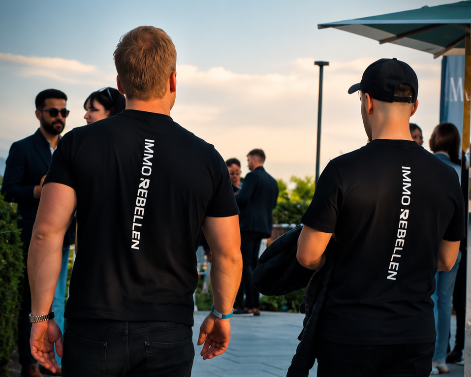 Phillip und Lucas bei einem Immo-Rebellen-Event